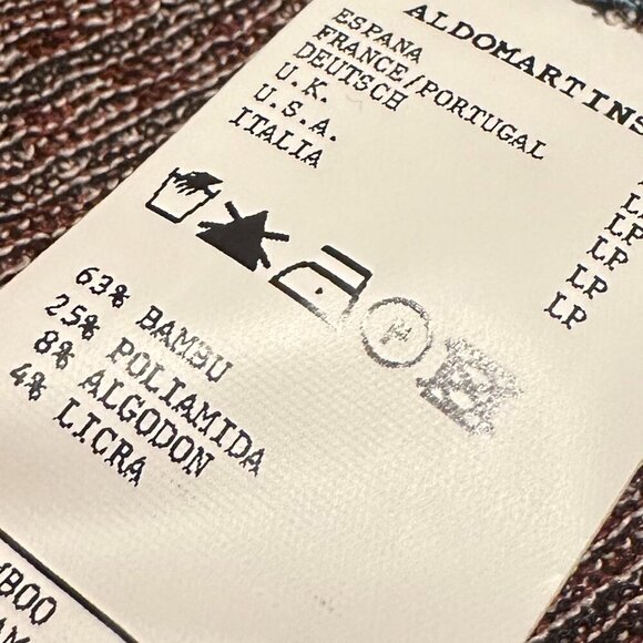 Aldomartins Sleeveless Stripe Stretch Dress Colorful Shift Size Large Petite - Picture 4 of 11